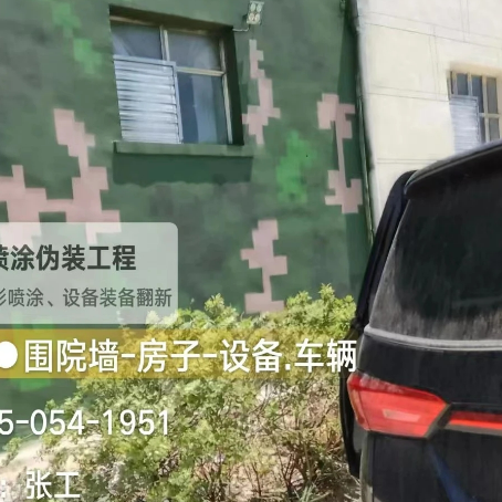 巴南数码迷彩漆施工